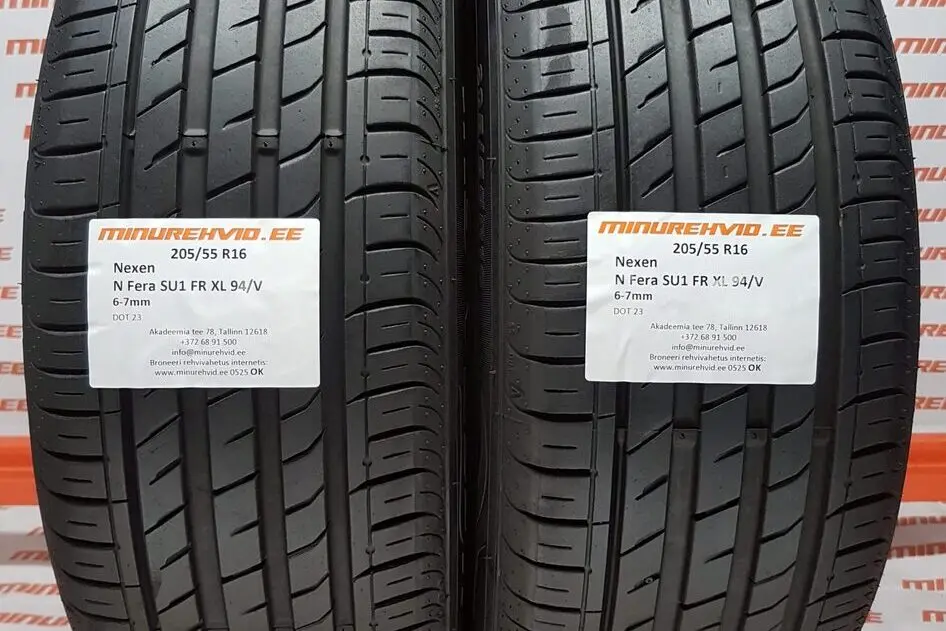 Подержанный летняя шина 205/55R16 Nexen N Fera SU1 FR XL 94/V