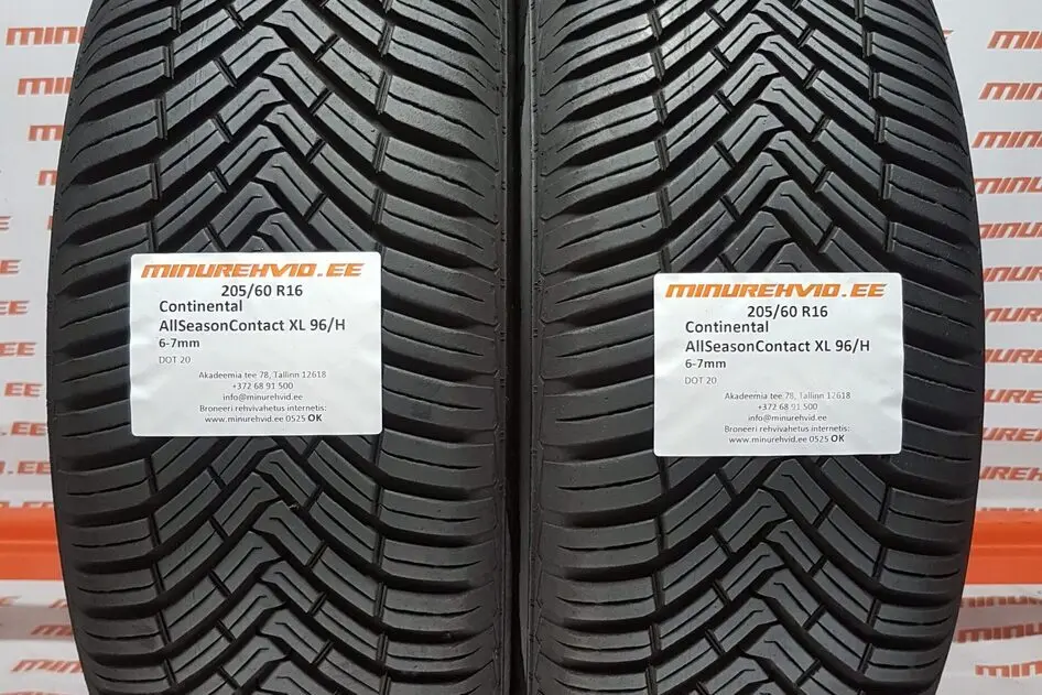 Подержанный летняя шина 205/60R16 Continental AllSeasonContact XL 96/H