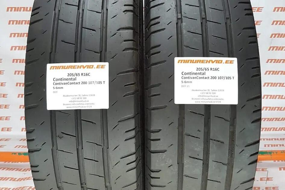 Used summer tire 205/65R16 Continental ContiVanContact 200 107/105 T.