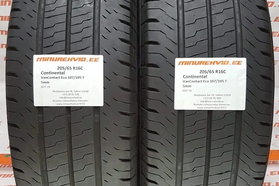 Used summer tire 205/65R16 Continental VanContact Eco 107/105 T