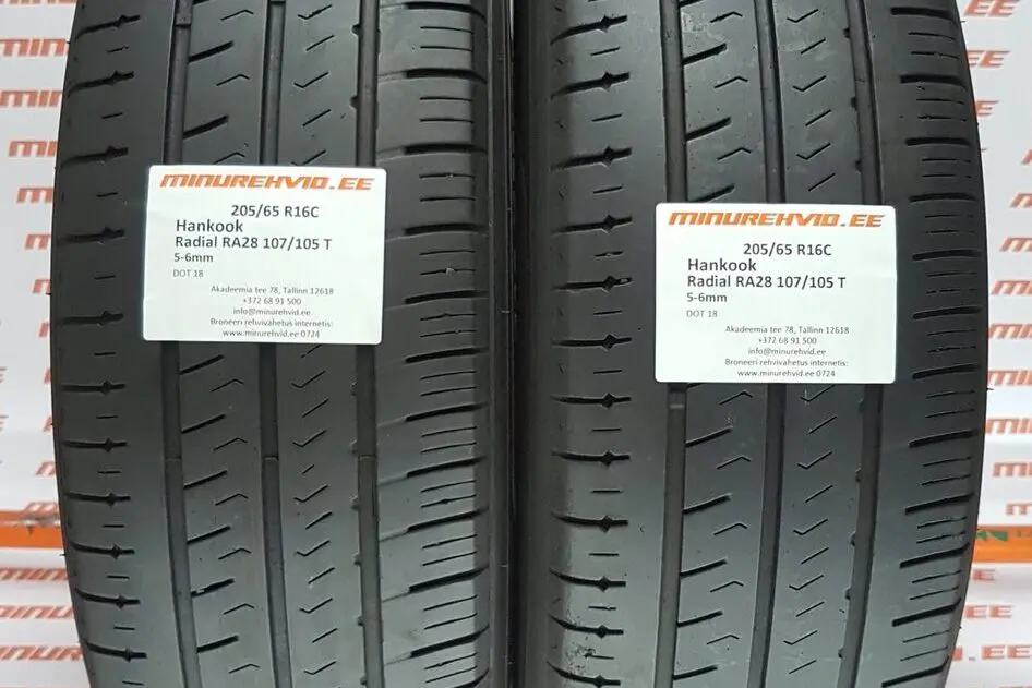 Подержанный летняя шина 205/65R16 Hankook Radial RA28 107/105/T