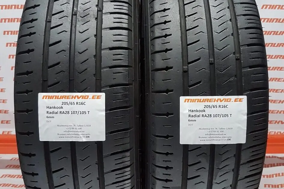 Подержанный летняя шина 205/65R16 Hankook Radial RA28 107/105 T