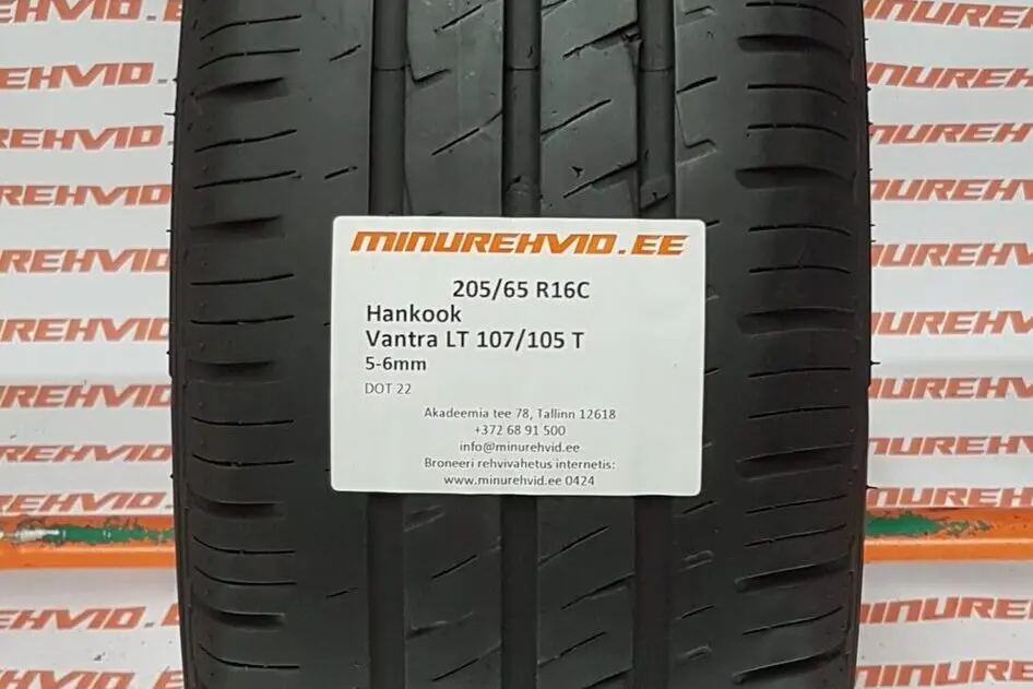 Подержанный летняя шина 205/65R16 Hankook Vantra LT 107/105 T