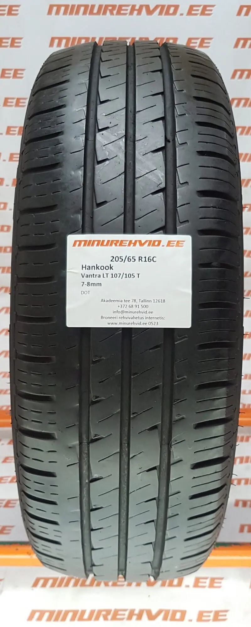 Подержанный летняя шина 205/65R16 Hankook Vantra LT 107/105 T.