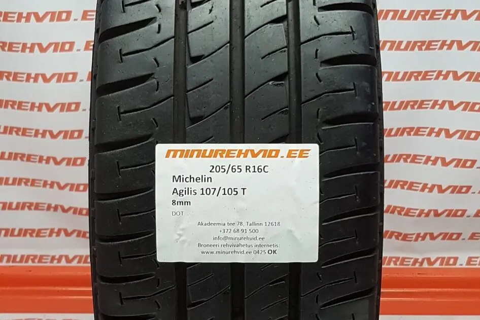 Подержанный летняя шина 205/65R16 Michelin Agilis 107/105 T