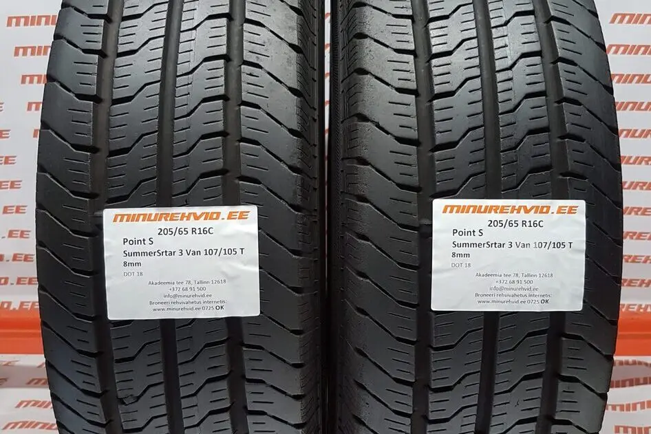 Подержанный летняя шина 205/65R16 Point S SummerSrtar 3 Van 107/105 T