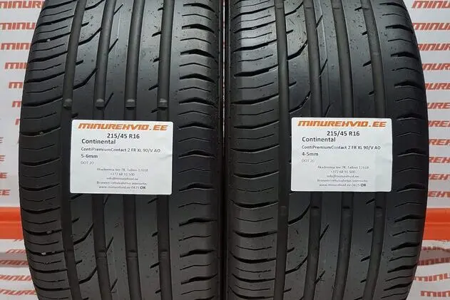 Подержанный летняя шина 215/45R16 Continental ContiPremiumContact 2 FR XL 90/V AO