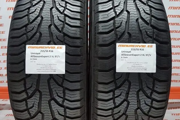 Подержанный летняя шина 215/55R16 Uniroyal AllSeasonExpert 2 XL 97/V