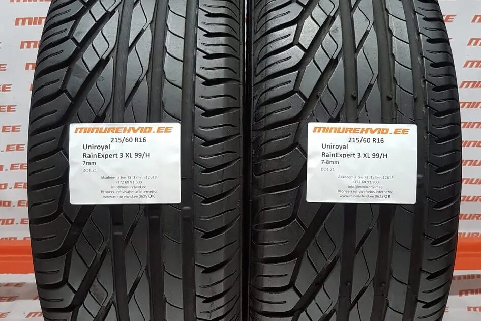 Подержанный летняя шина 215/60R16 Uniroyal RainExpert 3 XL 99/H