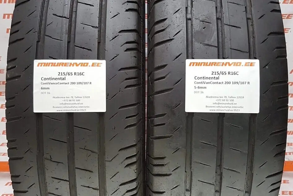 Подержанный летняя шина 215/65R16 Continental ContiVanContact 200 109/107 R