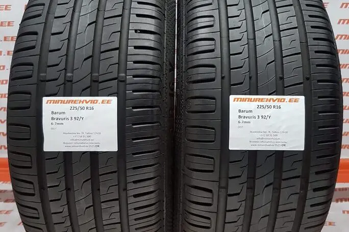 Подержанный летняя шина 225/50R16 Barum Bravuris 3 92/Y