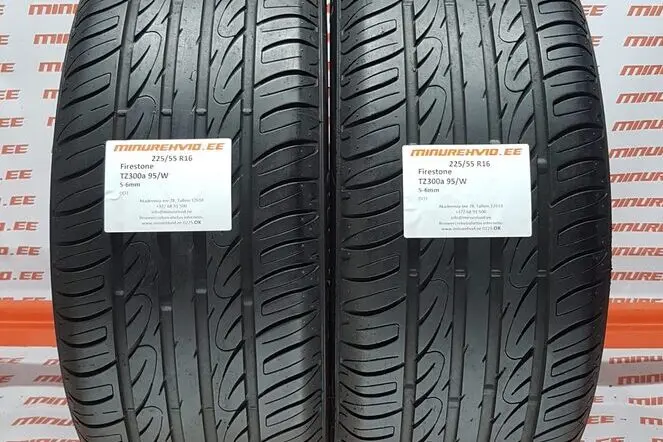 Подержанный летняя шина 225/55R16 Firestone TZ300a 95/W