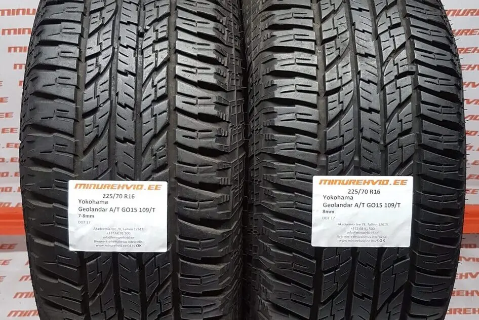 Подержанный летняя шина 225/70R16 Yokohama Geolandar A/T GO15 109/T