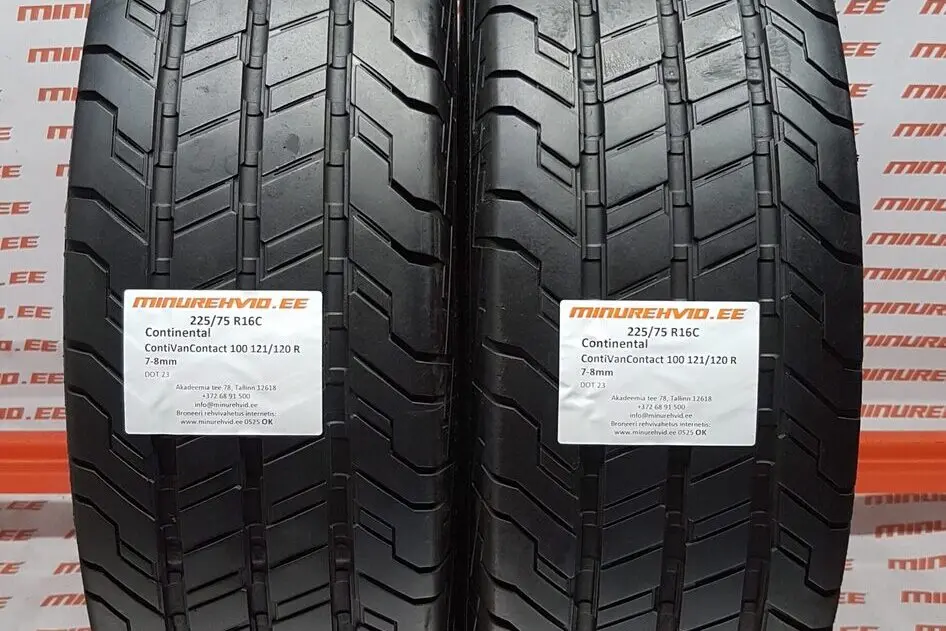 Подержанный летняя шина 225/75R16 Continental ContiVanContact 100 121/120 R