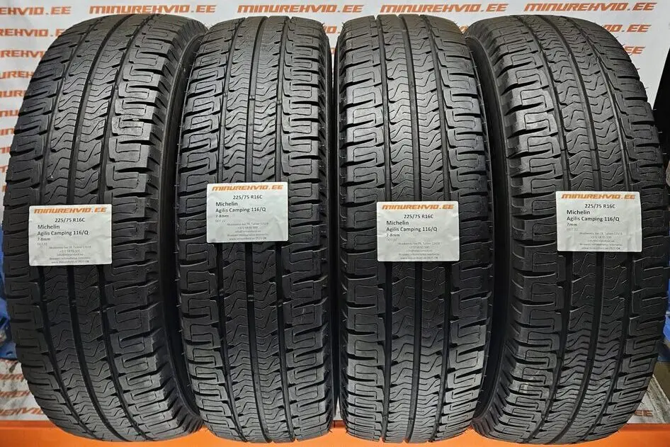 Подержанный летняя шина 225/75R16 Michelin Agilis Camping 116/Q/