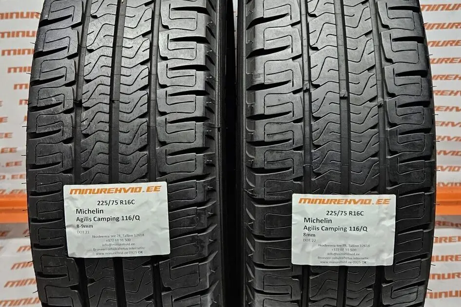 Подержанный летняя шина 225/75R16 Michelin Agilis Camping 116/Q