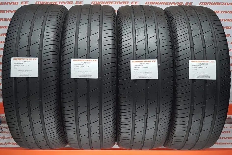 Подержанный летняя шина 235/65R16 Continental Vanco 2 115/113 R