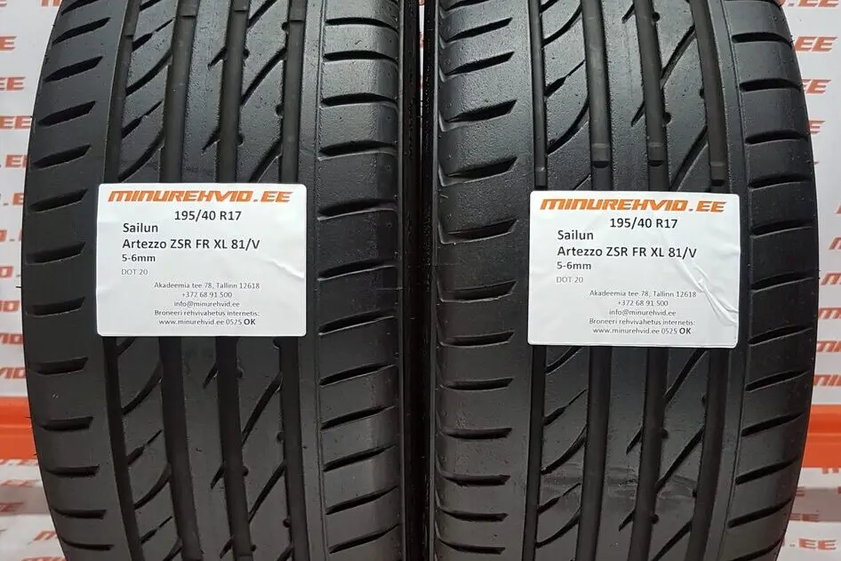 Подержанный летняя шина 195/40R17 Sailun Artezzo ZSR FR XL 81/V