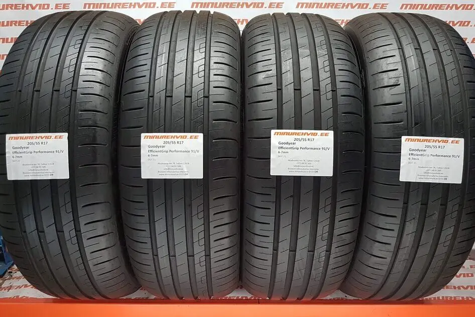 Подержанный летняя шина 205/55R17 GoodYear EfficientGrip Performance 91/V