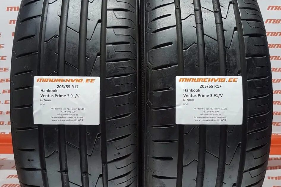 Подержанный летняя шина 205/55R17 Hankook Ventus Prime 3 91/V