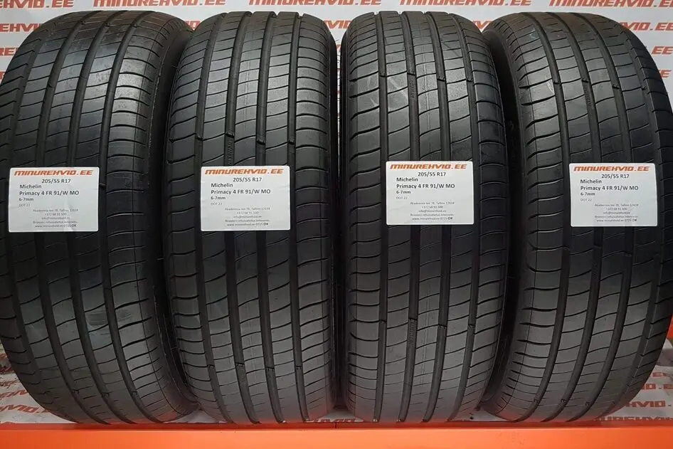 Подержанный летняя шина 205/55R17 Michelin Primacy 4 FR 91/W MO