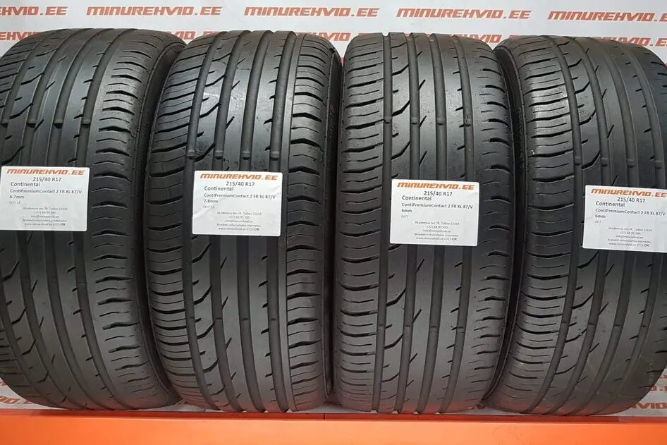 Подержанный летняя шина 215/40R17 Continental ContiPremiumContact 2 FR XL 87/V