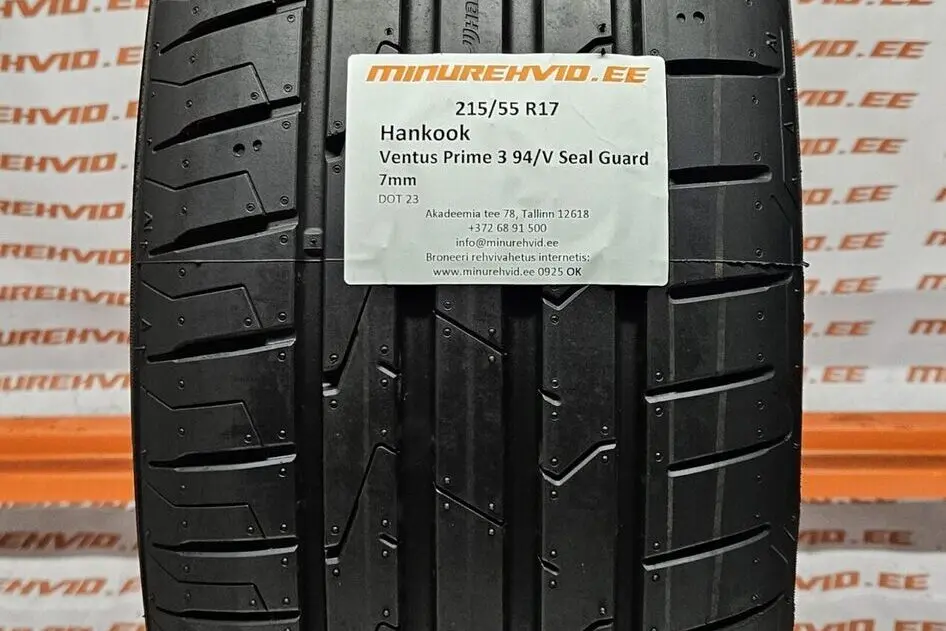 Подержанный летняя шина 215/55R17 Hankook Ventus Prime 3 94/V Seal Guard.