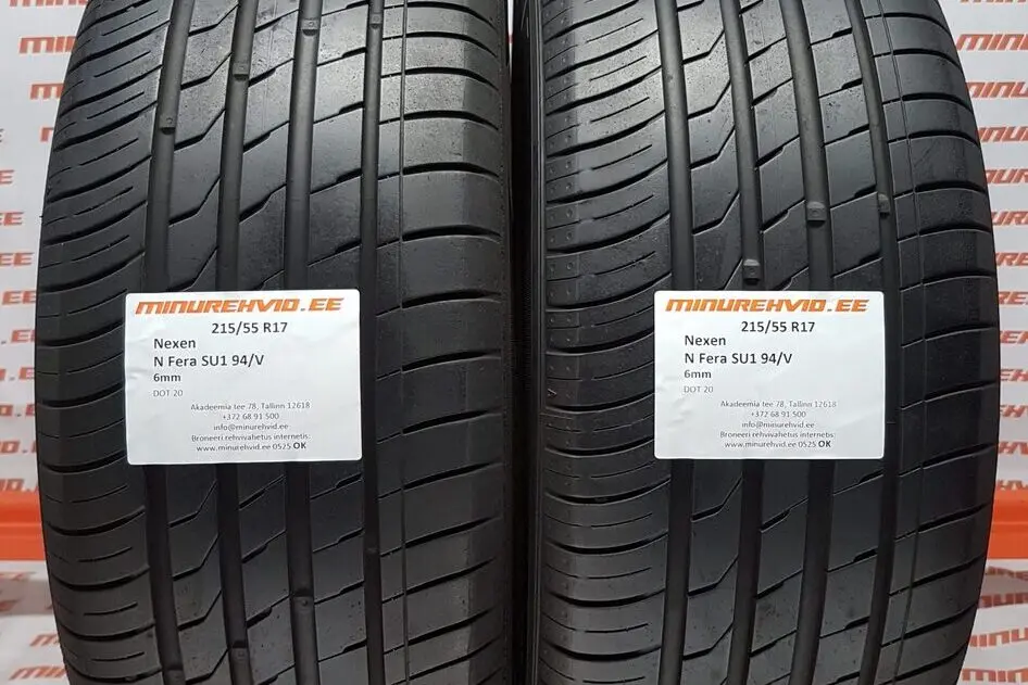 Подержанный летняя шина 215/55R17 Nexen N Fera SU1 94/V