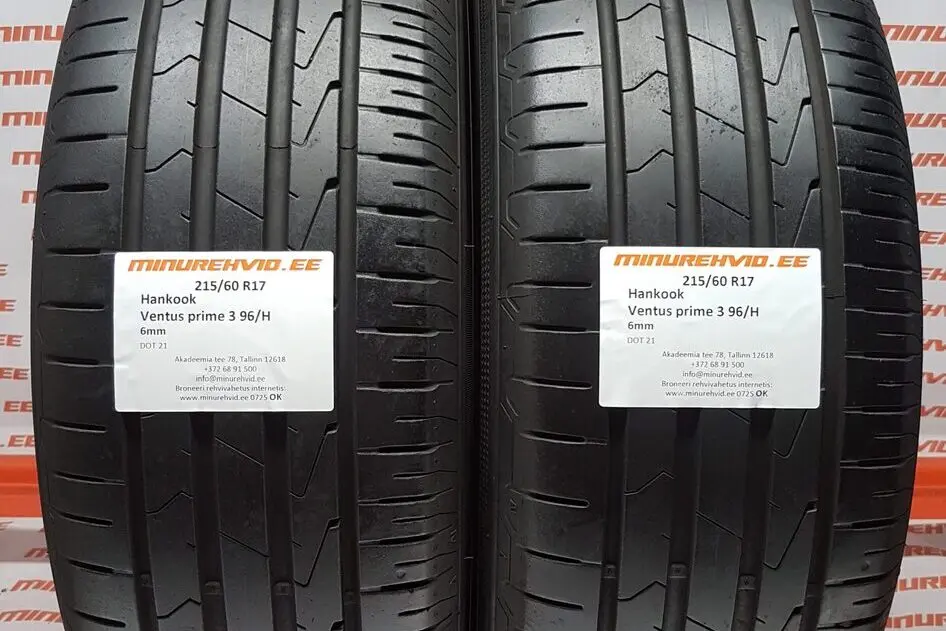 Подержанный летняя шина 215/60R17 Hankook Ventus Prime 3 96/H