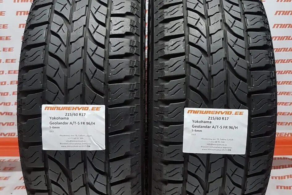 Подержанный летняя шина 215/60R17 Yokohama Geolandar A/T-S FR 96/H