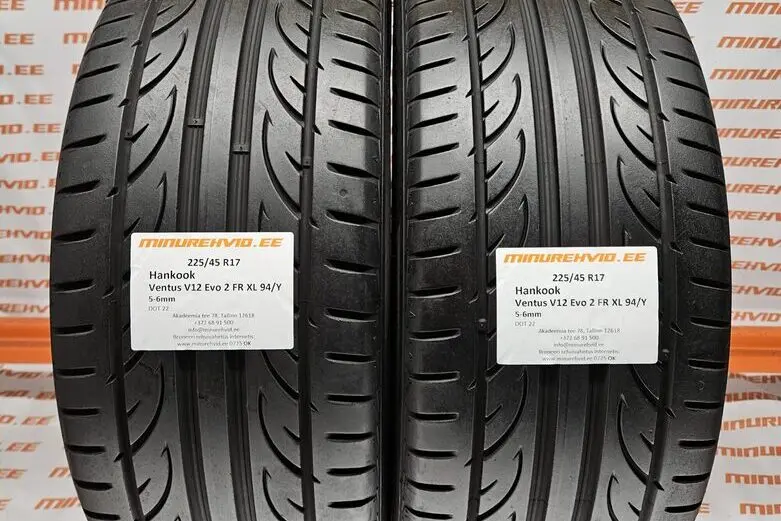 Подержанный летняя шина 225/45R17 Hankook Ventus V12 Evo 2 FR XL 94/Y