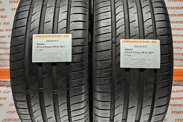Used summer tire 225/45R17 Nexen N Fera Primus FR XL 94/Y