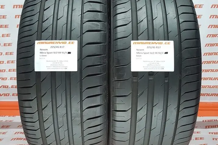 Подержанный летняя шина 225/45R17 Nexen N Fera Sport SU2 FR 91/Y