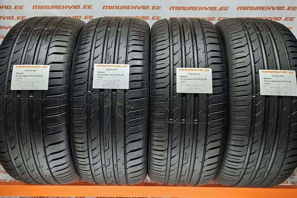 Подержанный летняя шина 225/45R17 Nexen N Fera Sport SU2 FR 91/W