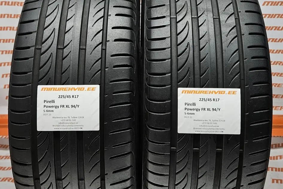 Подержанный летняя шина 225/45R17 Pirelli Powergy FR XL 94/Y
