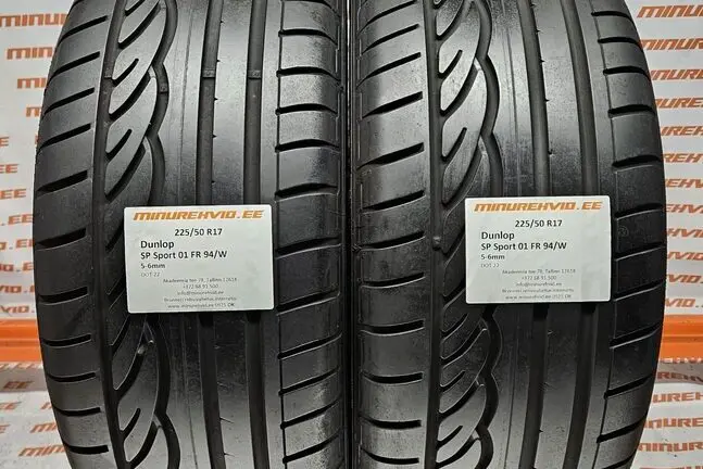 Подержанный летняя шина 225/50R17 Dunlop SP Sport 01 FR 94/W