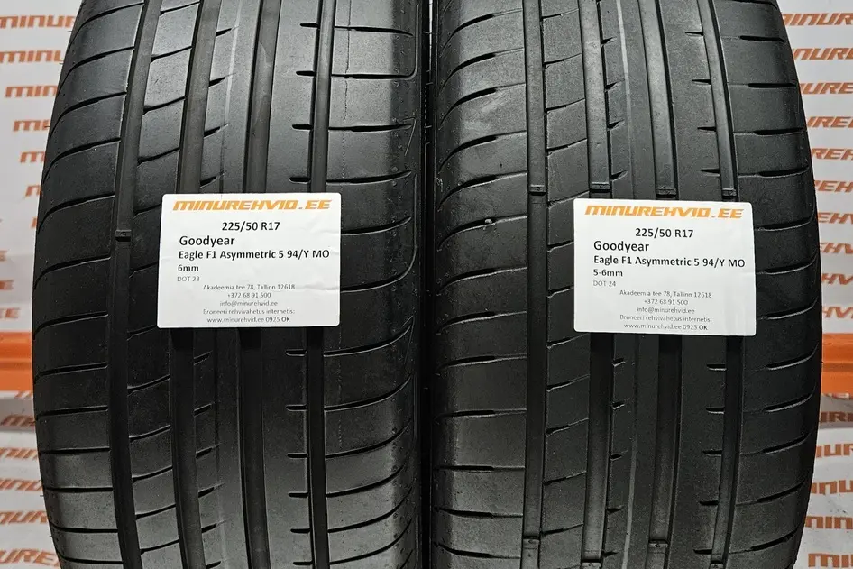 Подержанный летняя шина 225/50R17 GoodYear Eagle F1 Asymmetric 5 94/Y MO