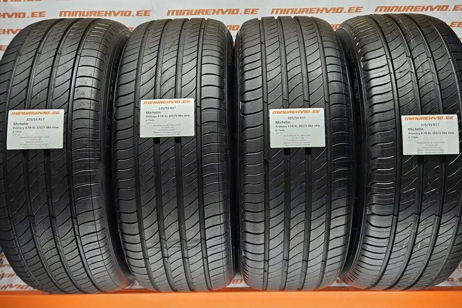 Подержанный летняя шина 225/55R17 Michelin Primacy 4 FR XL 101/V like new