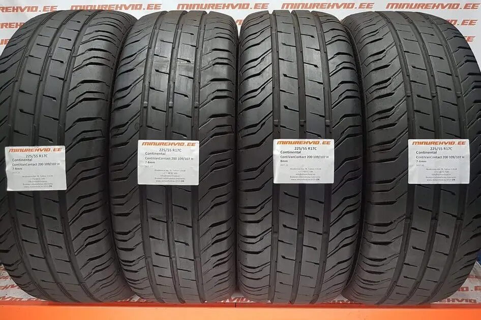 Подержанный летняя шина 225/55R17 Continental ContiVanContact 200 109/107 H