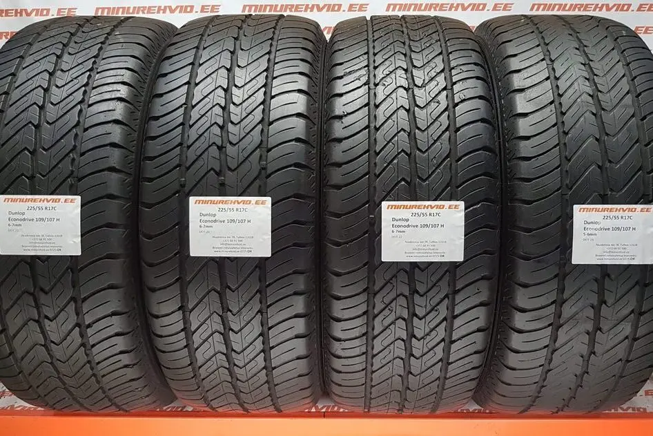 Подержанный летняя шина 225/55R17 Dunlop Econodrive 109/107 H