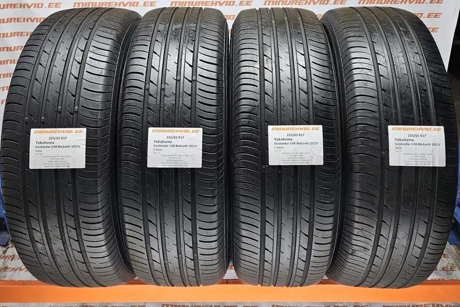 Подержанный летняя шина 225/65R17 Yokohama Geolandar G98 BluEarth 102/V