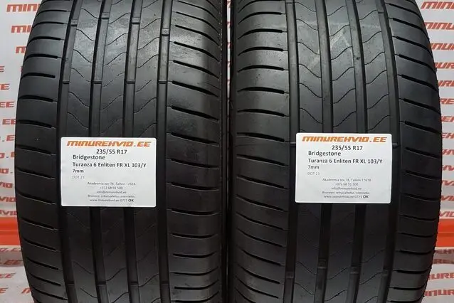 Подержанный летняя шина 235/55R17 Bridgestone Turanza 6 Enliten FR XL 103/Y
