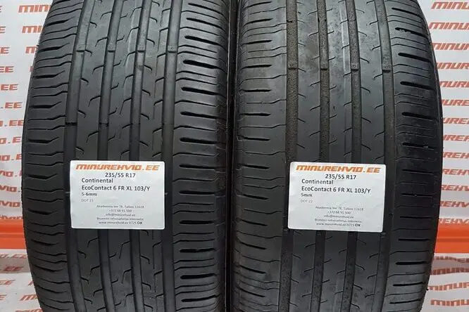 Подержанный летняя шина 235/55R17 Continental EcoContact 6 FR XL 103/Y