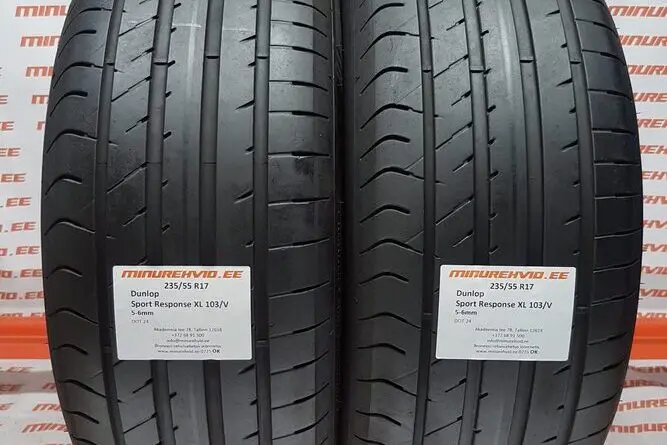 Подержанный летняя шина 235/55R17 Dunlop Sport Response XL 103/V