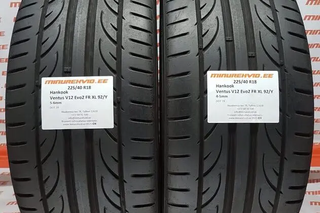 Подержанный летняя шина 225/40R18 Hankook Ventus V12 Evo 2 FR XL 92/Y