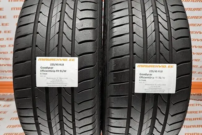 Подержанный летняя шина 225/45R18 GoodYear EfficientGrip FR 91/W