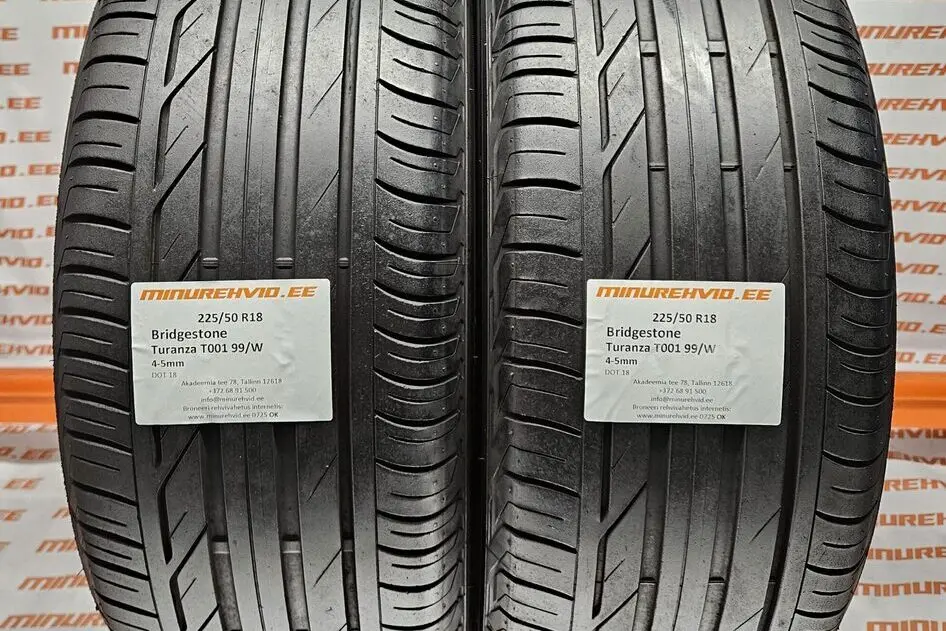 Подержанный летняя шина 225/50R18 Bridgestone Turanza T001 99/W