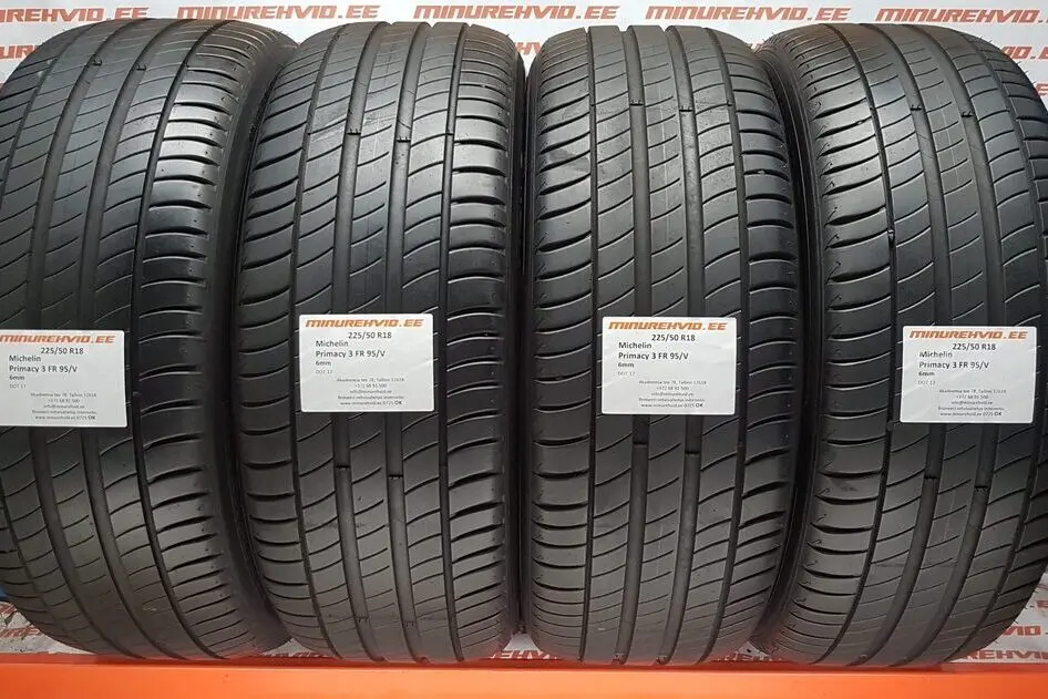 Подержанный летняя шина 225/50R18 Michelin Primacy 3 FR 95/V.