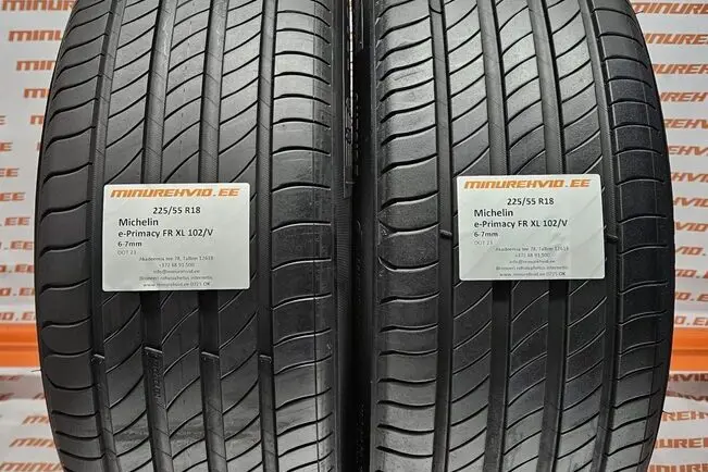 Подержанный летняя шина 225/55R18 Michelin e-Primacy FR XL 102/V