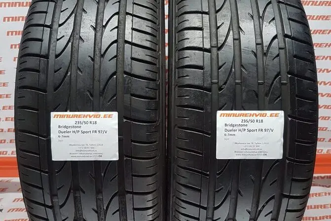 Подержанный летняя шина 235/50R18 Bridgestone Dueler H/P Sport FR 97/V